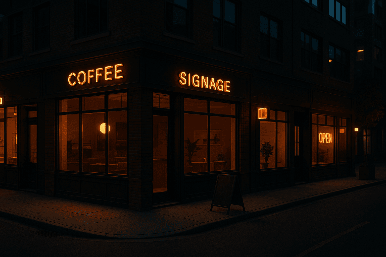 Вивіска для кавʼярні